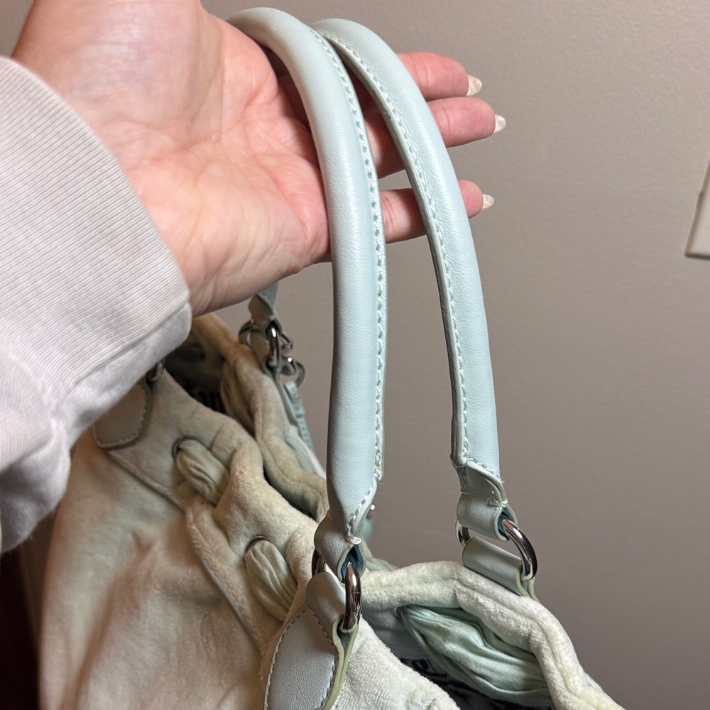 Vintage Juicy Couture Pastel Blue with Floral Embroidery - Picture 5 of 13